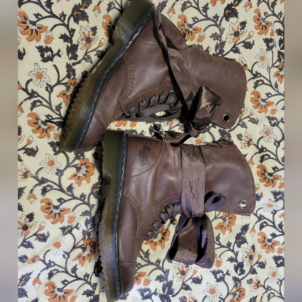 Dr. Martens Dark Brown Lace Up Boots